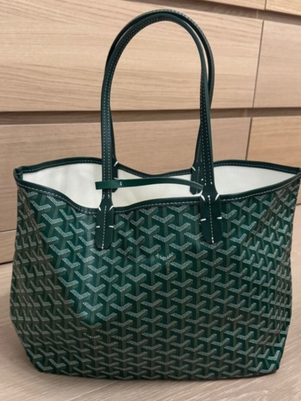 Green Medium Tote Bag - Designer-Style Pattern